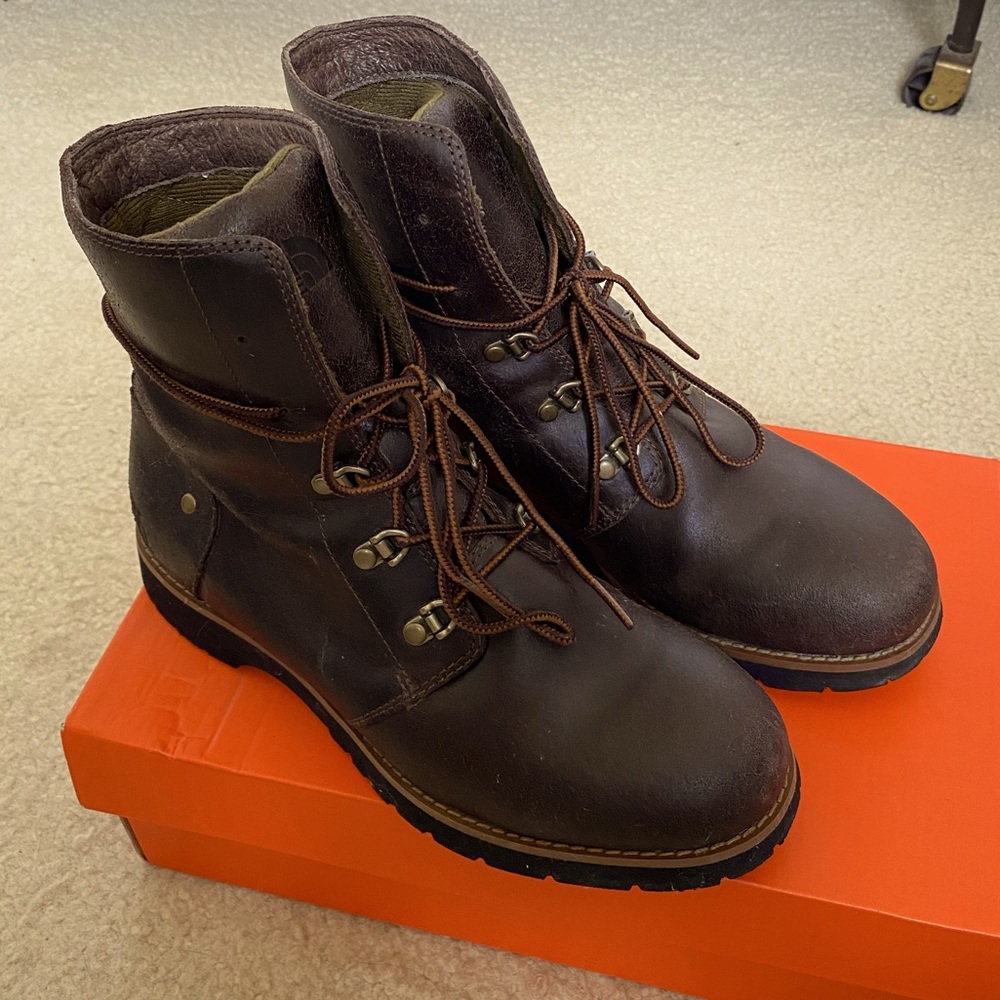 The North Face Ballard Lace II Boots Coffee Bean Brown/Green Women’s Size 8